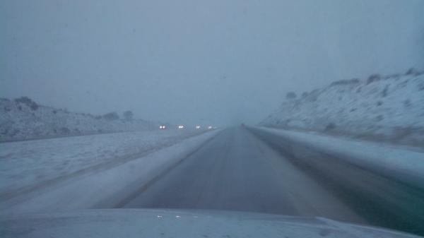 Icy roads I-40 between Gallup &Albuquerque