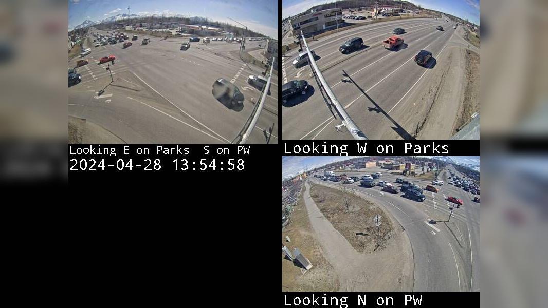 Wasilla: Parks Hwy & Palmer - Hwy Traffic Camera