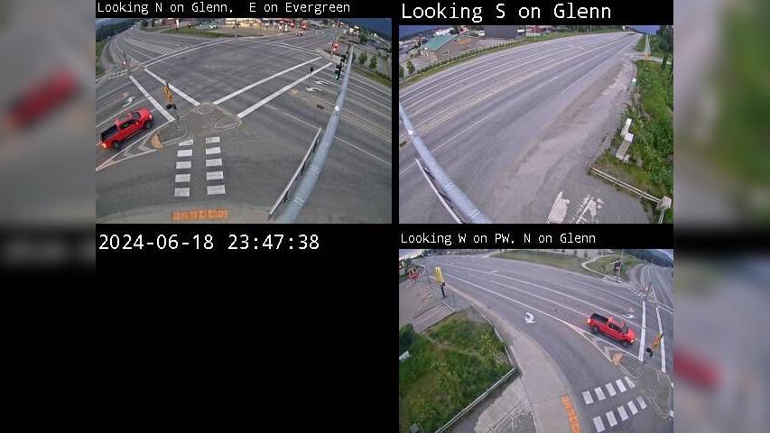 Palmer: Glenn Hwy - Wasilla Hwy - Evergreen Rd Traffic Camera