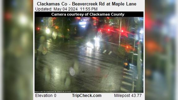 Mount Pleasant: Clackamas Co - Beavercreek Rd at Maple Lane Traffic Camera