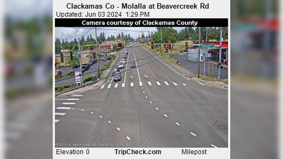 Mount Pleasant: Clackamas Co - Molalla at Beavercreek Rd Traffic Camera