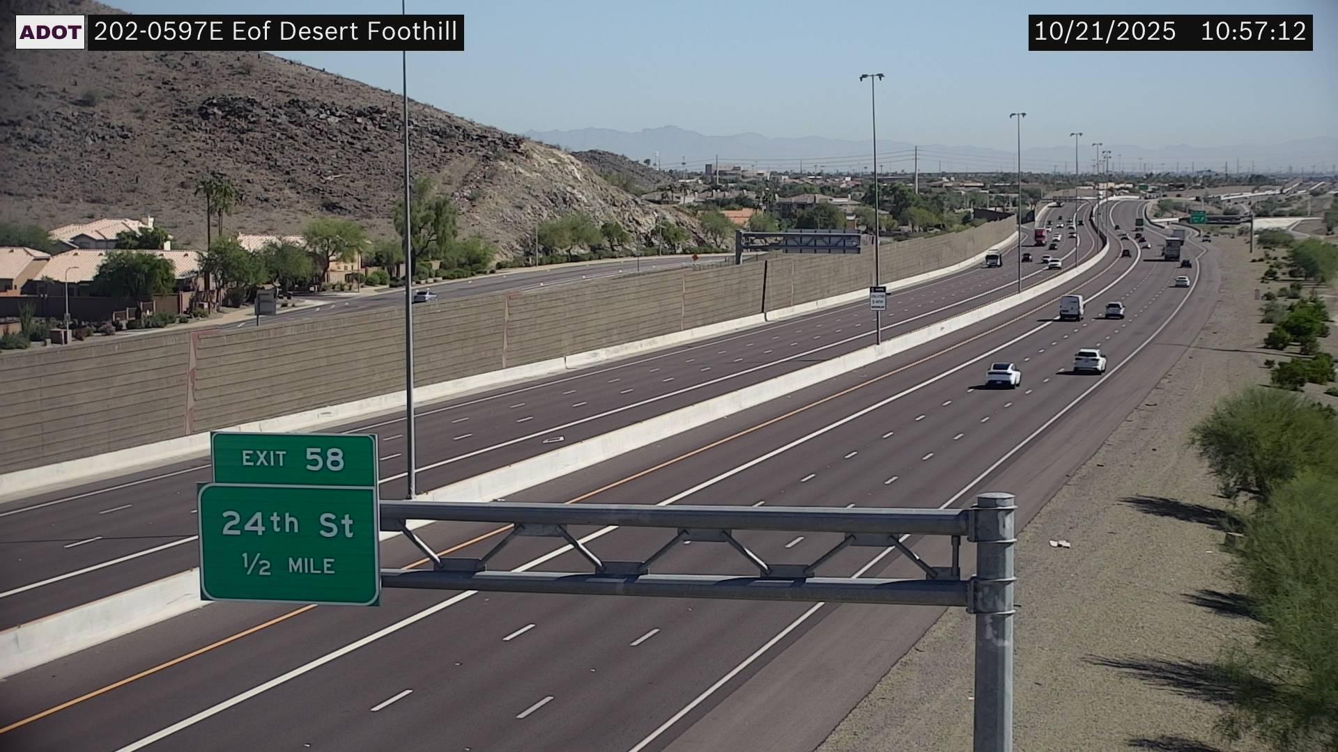 Traffic Cam Phoenix › East: SR-202 EB 59.70 @Eof Desert Foothill Player