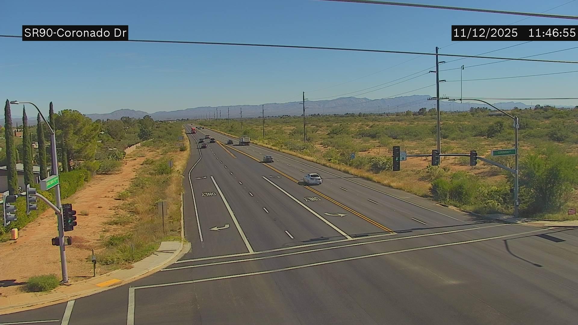 Sierra Vista › North: SR-90 NA 319.50 @Coronado Drive Traffic Camera