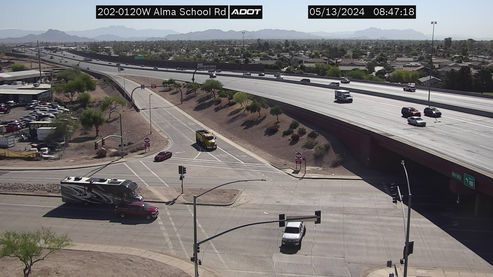 L-202 WB 12.01 @Alma School Rd -  Westbound Traffic Camera