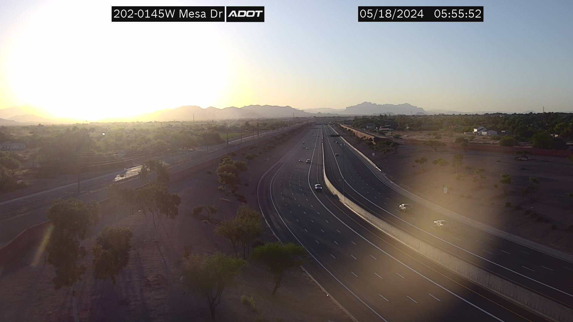 Traffic Cam L-202 WB 14.52 @Mesa Dr. -  Westbound Player