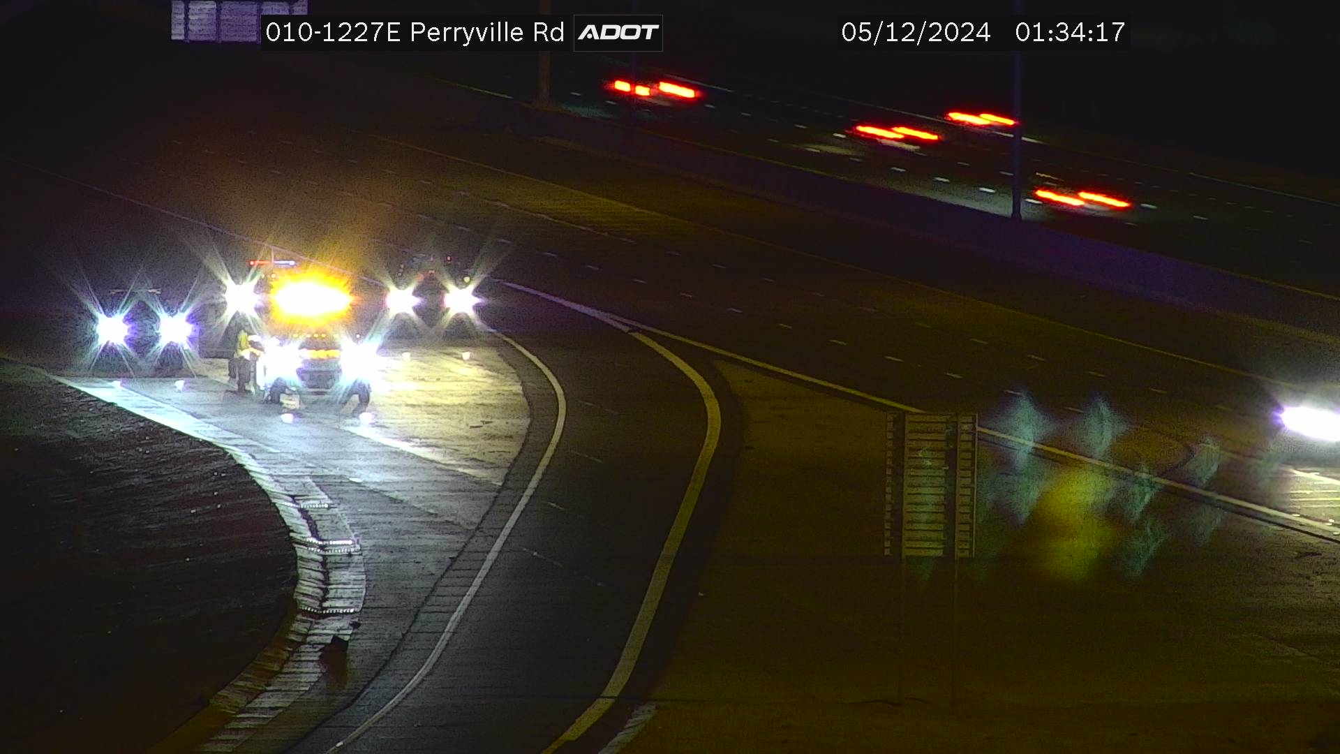Traffic Cam I-10 EB 122.73 @Perryville -  Eastbound Player