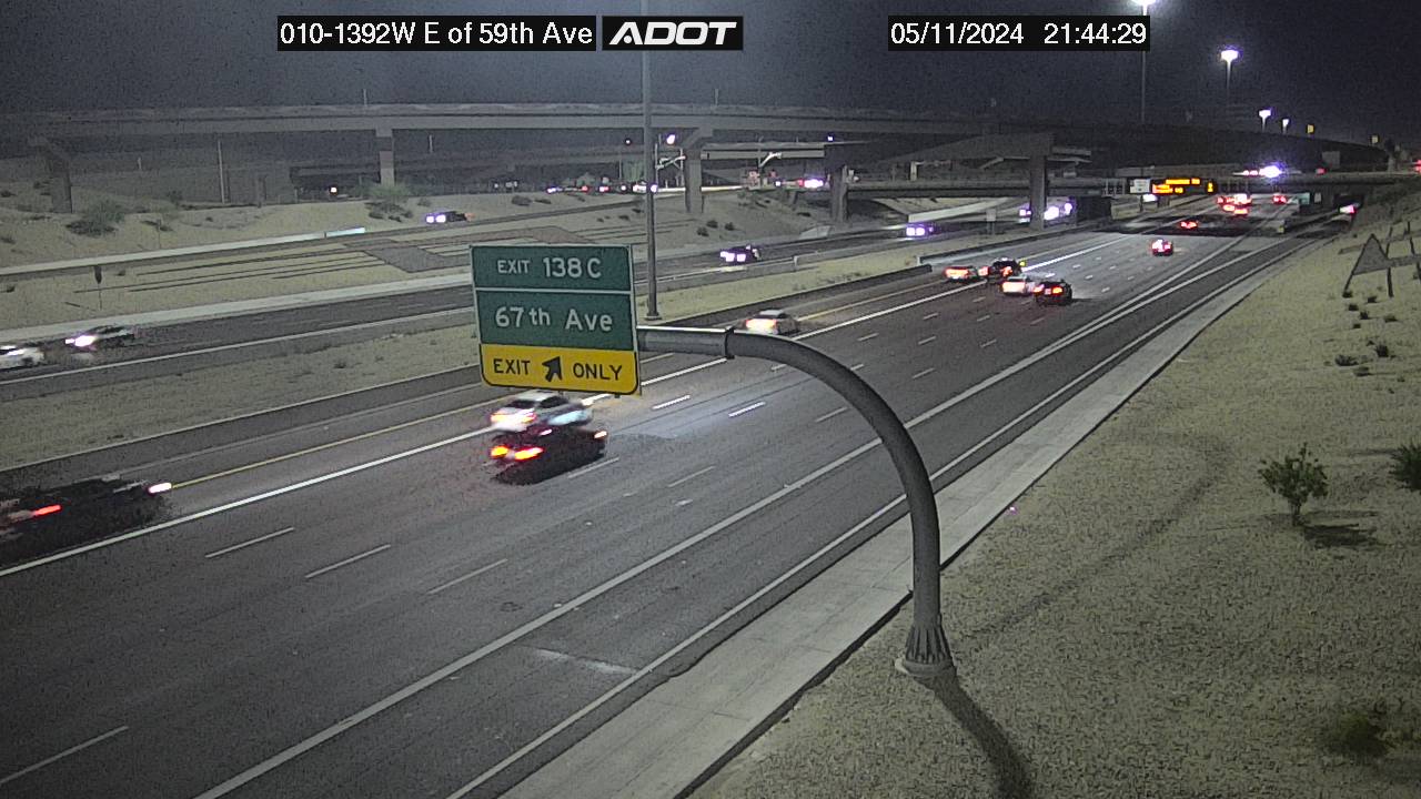 Traffic Cam I-10 WB 139.15 @59th ave -  Westbound Player