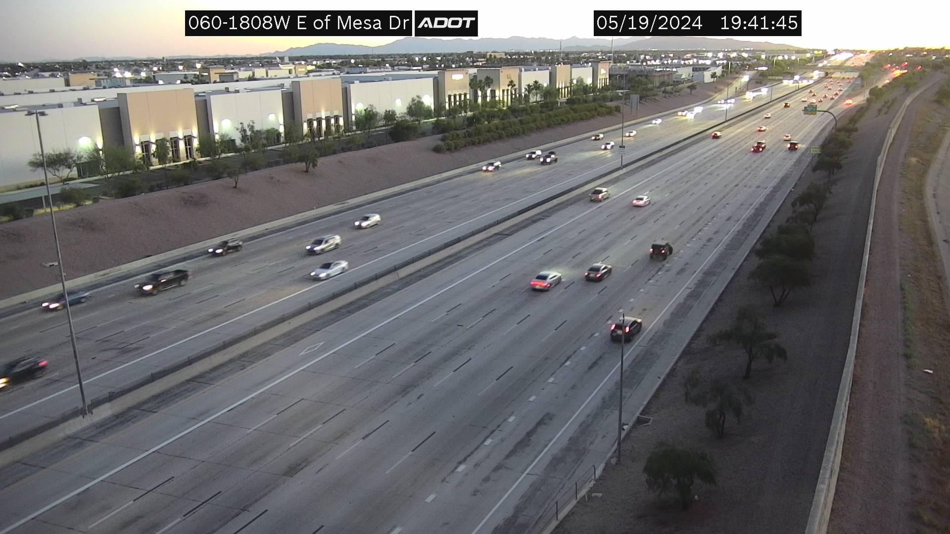 Traffic Cam Mesa: US 60 East Of - Dr Player