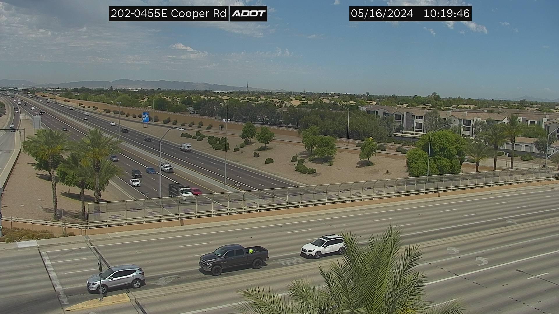Traffic Cam Arizona Estates › East: L-202 EB 45.55 @Cooper Player