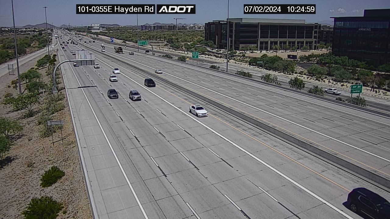 Scottsdale › East: L-101 EB 35.54 @Hayden Traffic Camera