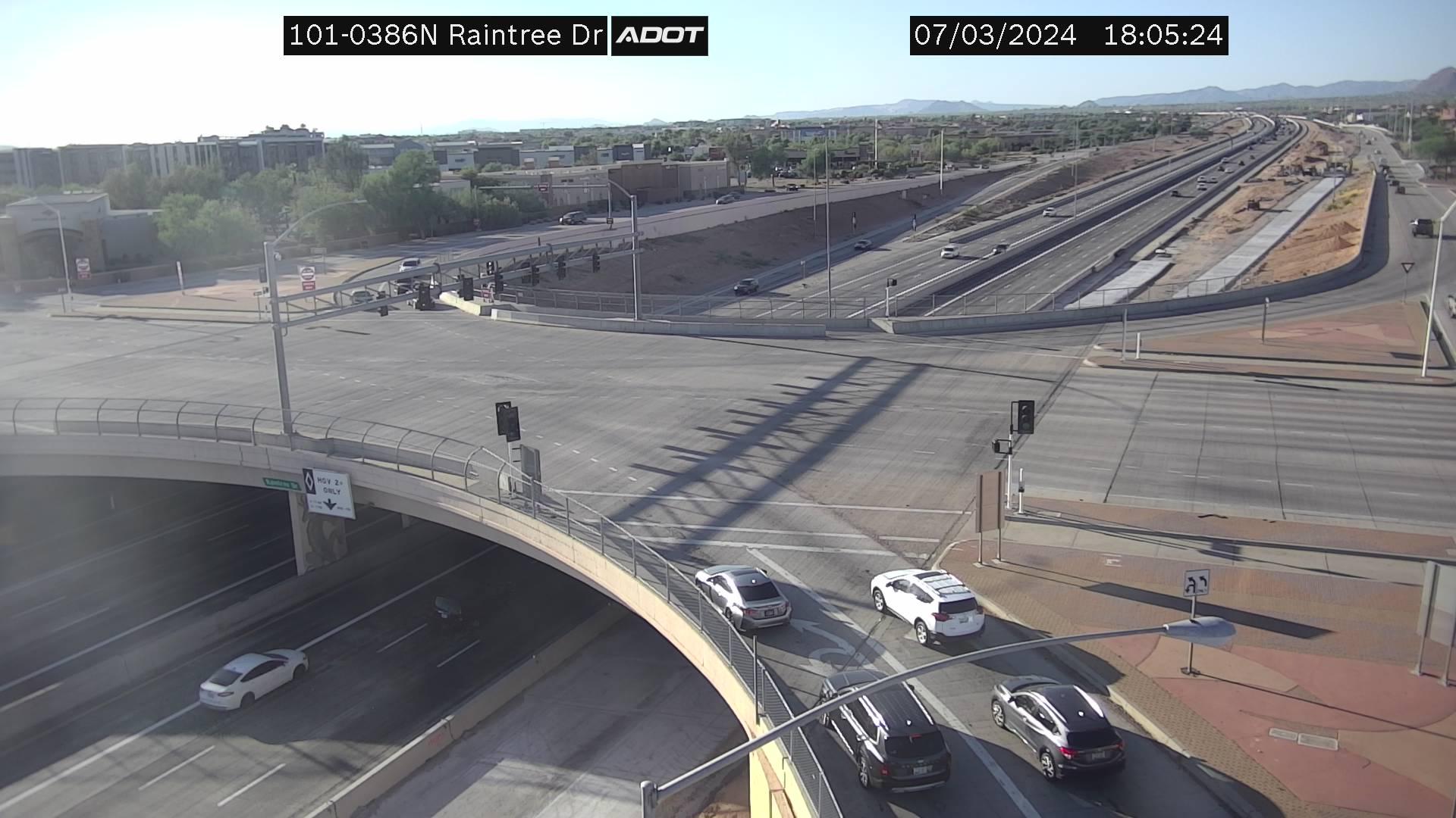 Scottsdale › North: L-101 NB 38.63 @Raintree Traffic Camera