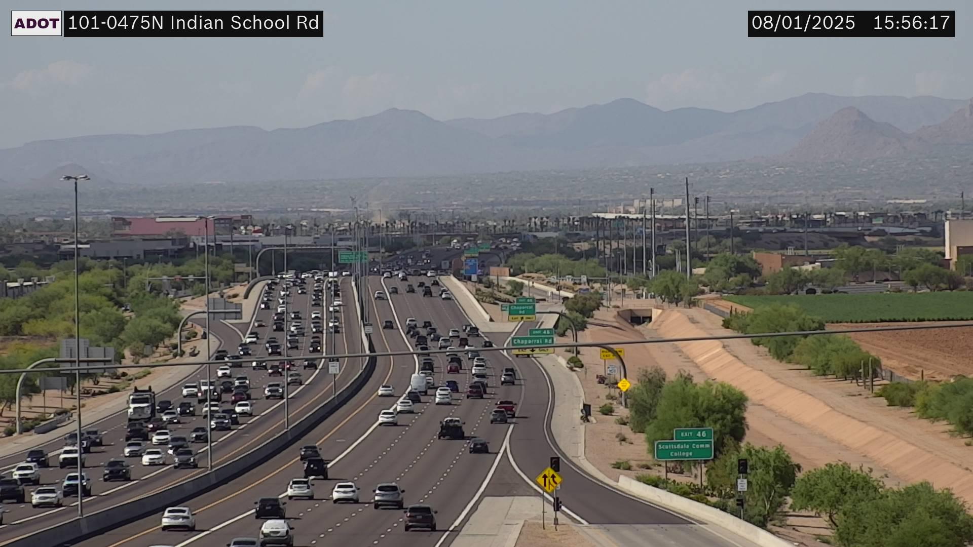 Traffic Cam Salt River › North: L-101 NB 47.57 @Indian School Player