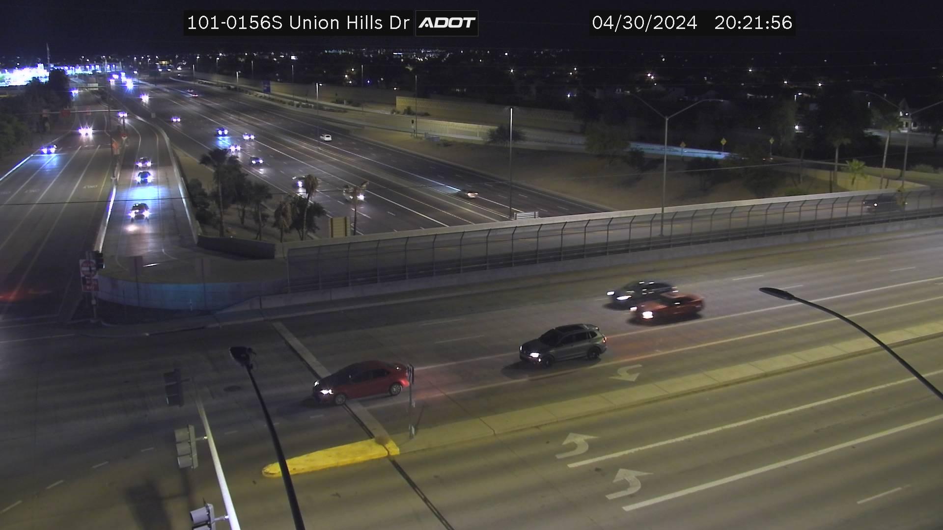 Traffic Cam Peoria: Loop 101 South @ Union Hills Player