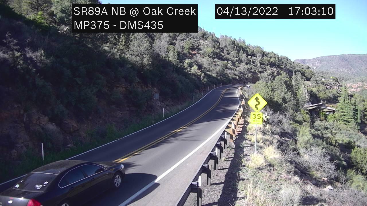 Sedona › North: SR-89A NB 375.00 @Oak Creek Traffic Camera