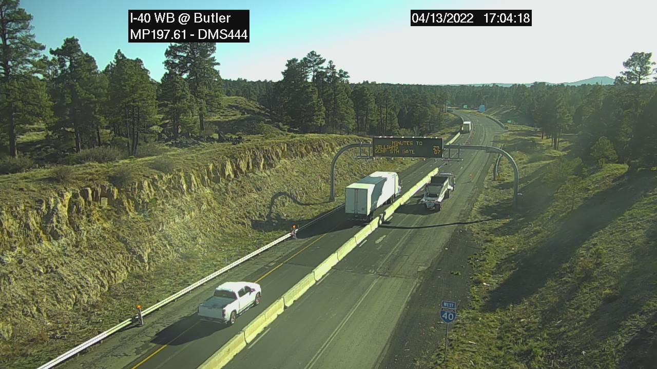 Traffic Cam Flagstaff › West: I- WB . @Butler Player