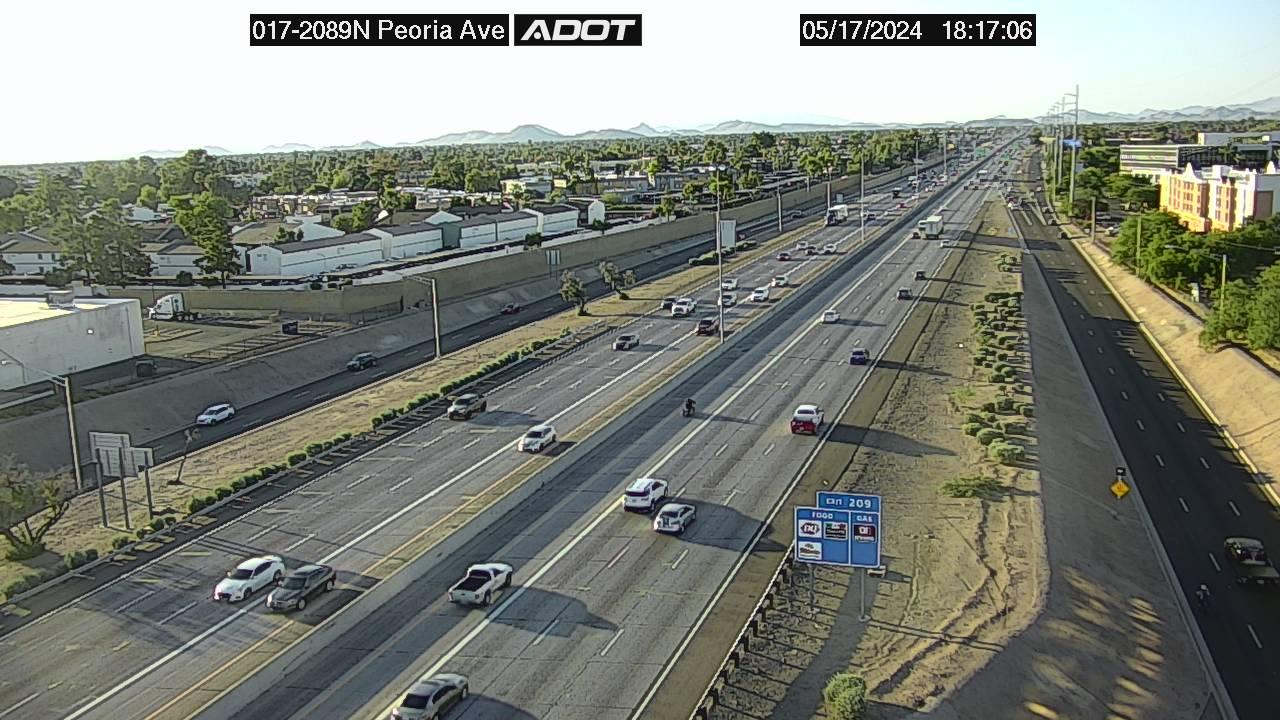 Phoenix › North: I-17 NB 208.94 @Peoria Traffic Camera
