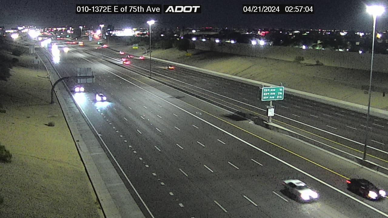Phoenix: I-10W and 75th Ave Traffic Camera