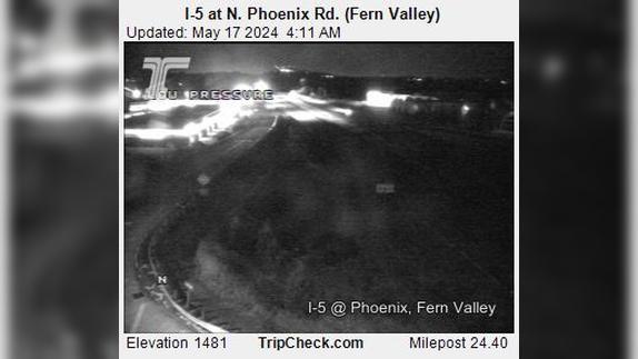 Phoenix: I-5 at N - Rd. (Fern Valley) Traffic Camera