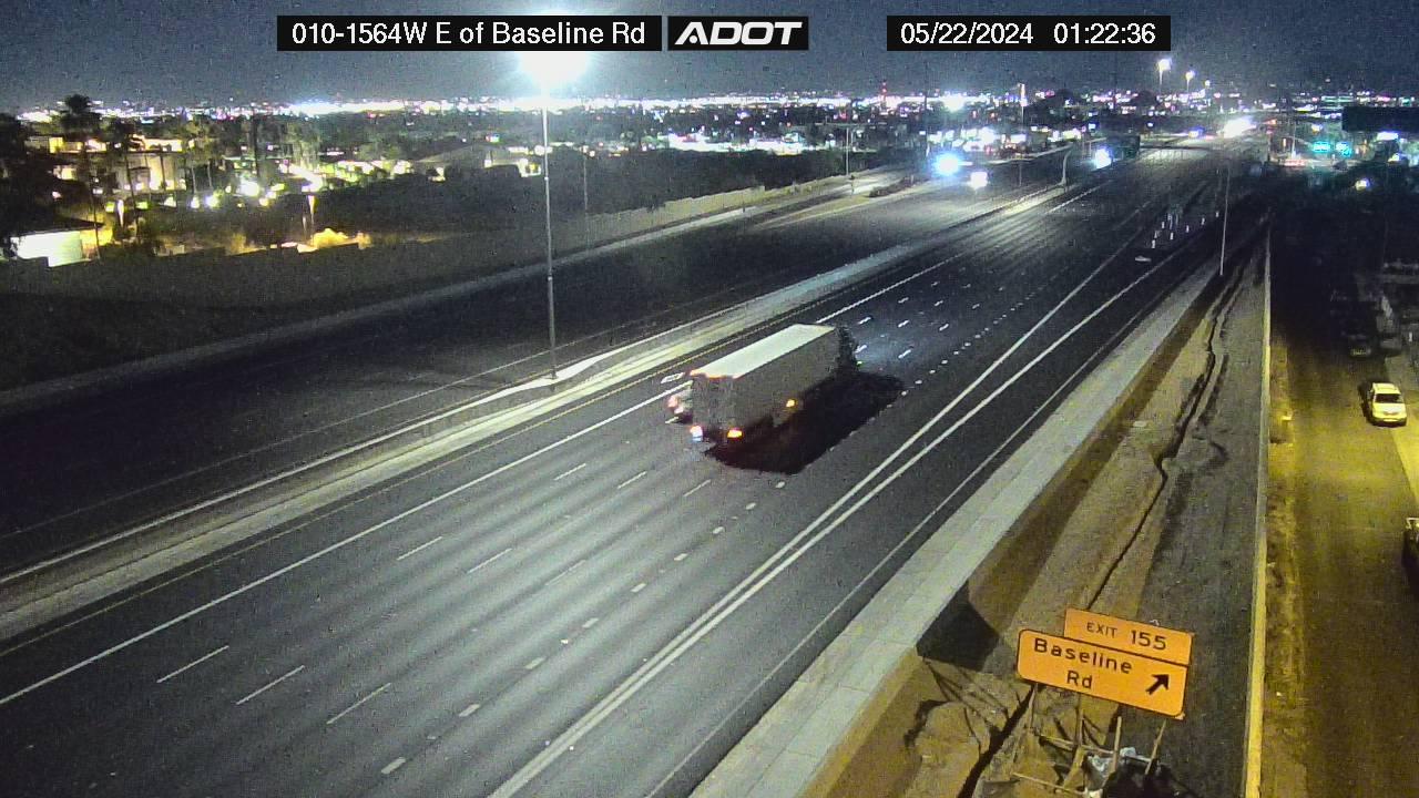 Traffic Cam Tempe: Interstate 10 west of Baseline Rd Player
