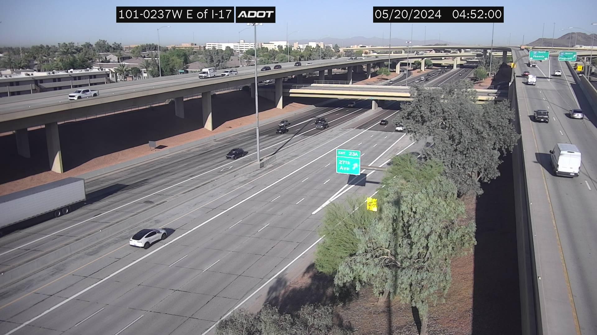 Rose Garden Place › West: L-101 WB 23.79 @E of I-17 Traffic Camera