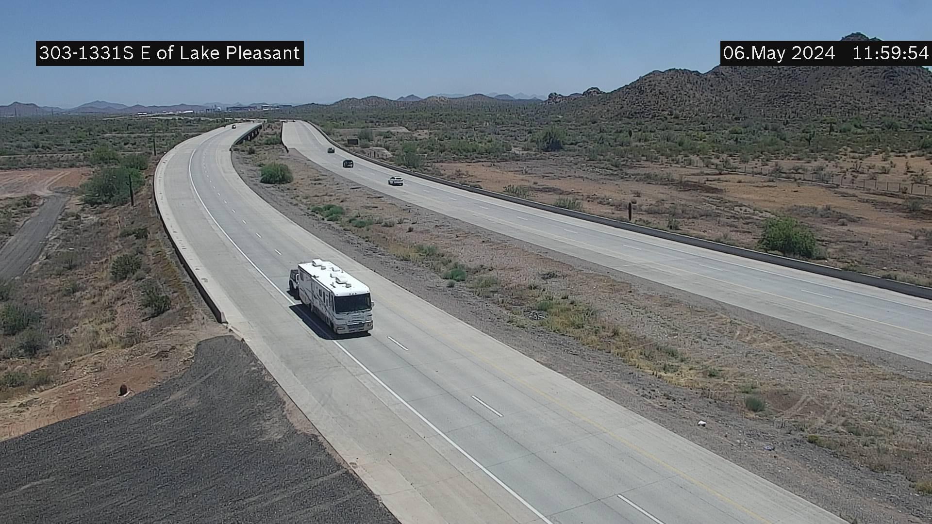 Traffic Cam Peoria › West: L-303 WB 133.10 @E of Lake Pleasant Pkwy Player