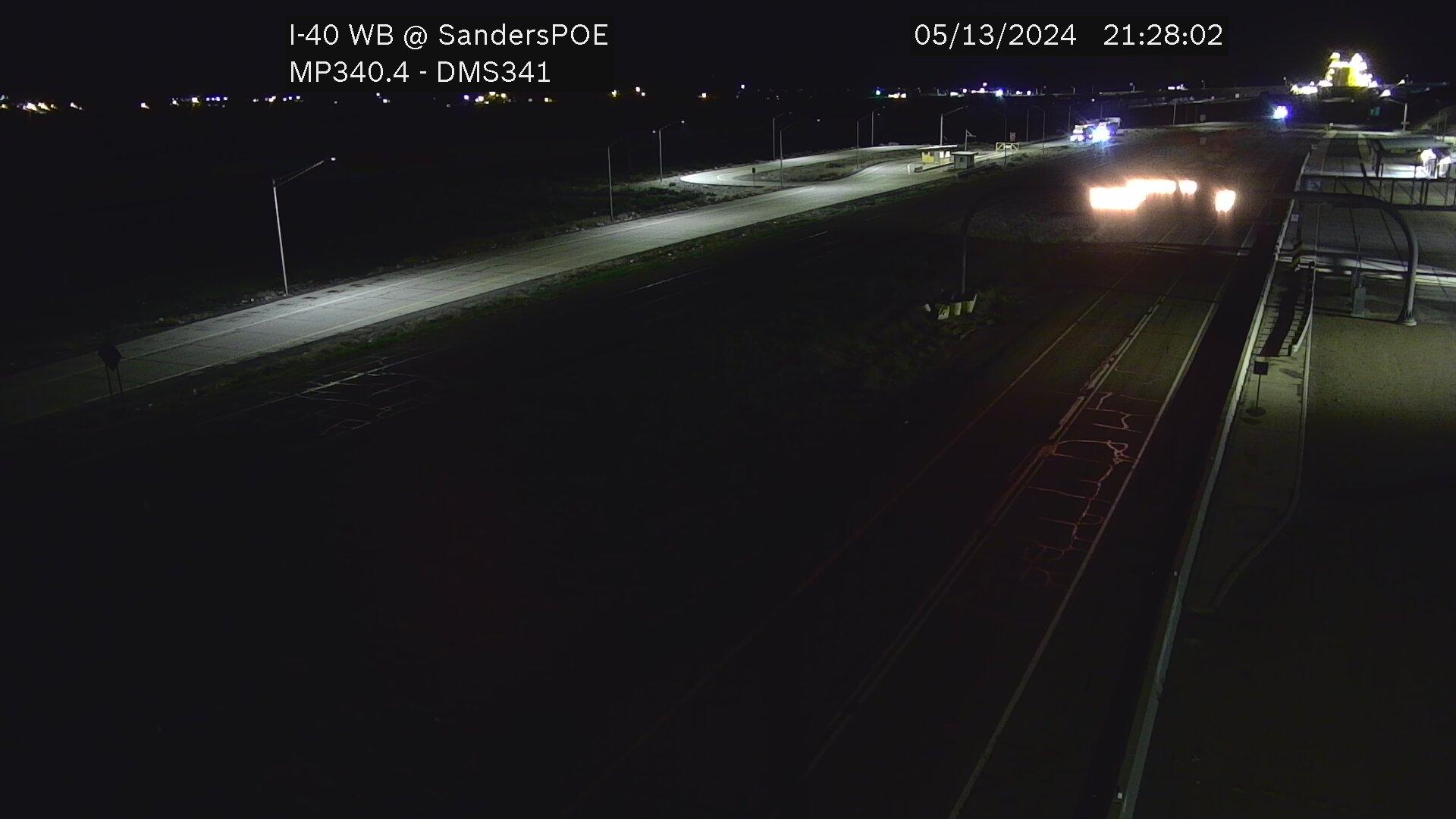 Traffic Cam Sanders › West: I-40 WB 340.44 @SandersPOE Player