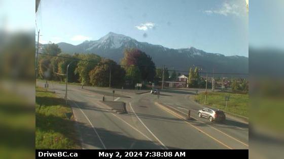Kent › East: Hwy 7 at Hwy 9 (Evergreen Drive) in Agassiz, looking east Traffic Camera