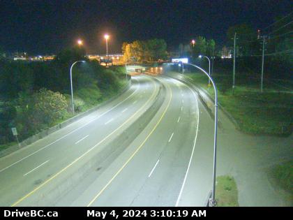 Hwy-7B, on Mary Hill, looking northeast. (elevation: 4 metres) Traffic Camera