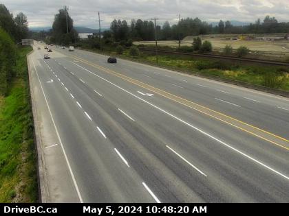 Lougheed Hwy-(Hwy-7) at Nelson St in Mission, looking east. (elevation: 8 metres) Traffic Camera