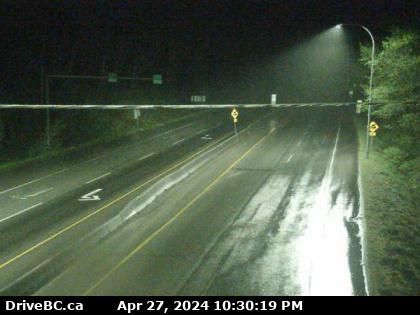 Hwy-101, top of Gibsons Bypass at Stewart Rd, looking east. (elevation: 196 metres) Traffic Camera