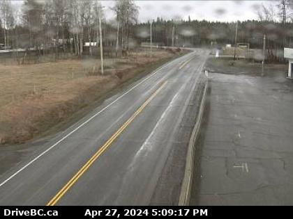 Hwy-24, 63 km west of Little Fort, looking east. (elevation: 1132 metres) Traffic Camera