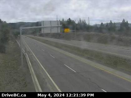 Traffic Cam Hwy-97C (Okanagan Connector), near Pothole Lake about 7 km east of Aspen Grove, looking west. (elevation: 1045 metres) Player