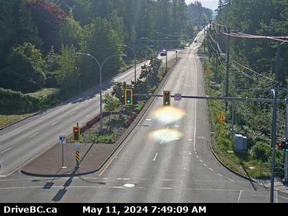 Hwy-99, at 16th Avenue, looking east. (elevation: 53 metres) Traffic Camera