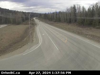 Traffic Cam Hwy-16, 48 km east of Burns Lake, looking east. (elevation: 691 metres) Player