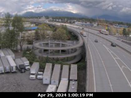 Traffic Cam Golden Ears Way, at 199A Avenue off-ramp and 200 Street on-ramp, looking east. (elevation: 0 metres) <div style='font-size:8pt;font-style:italic'> <br>Images courtesy of <a href='https://www.translink.ca/' target='_blank'>TransLink</a> </div> Player