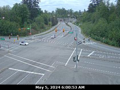Traffic Cam Golden Ears Way at 96 Avenue Connector, in Fort Langley, looking south. (elevation: 0 metres) <div style='font-size:8pt;font-style:italic'> <br>Images courtesy of <a href='https://www.translink.ca/' target='_blank'>TransLink</a> </div> Player