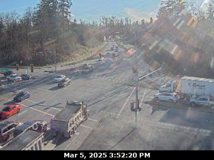 Traffic Cam Golden Ears Way at 96 Avenue Connector, in Fort Langley, looking south. (elevation: 0 metres) <div style='font-size:8pt;font-style:italic'> <br>Images courtesy of <a href='https://www.translink.ca/' target='_blank'>TransLink</a> </div> Player