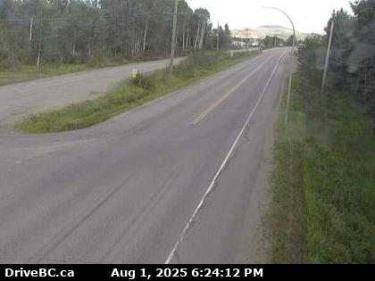 Hwy-16 at Stella Road in Fraser Lake, looking east. (elevation: 684 metres) Traffic Camera