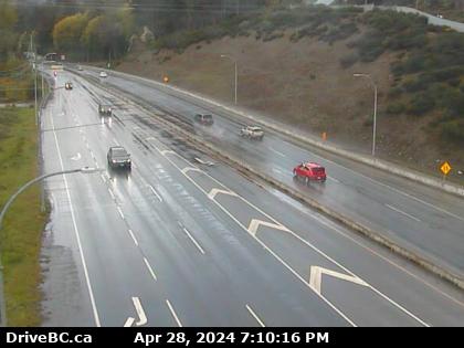 Hwy-1 at West Shore Parkway, looking northbound toward Goldstream Park. (elevation: 69 metres) Traffic Camera