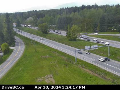 Traffic Cam Hwy-1 at 264th St, looking west. (elevation: 94 metres) Player
