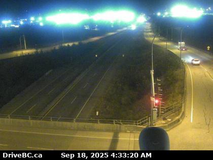 Hwy-17 (South Fraser Perimeter Rd) at Tannery Rd Overpass in Surrey, looking west. (elevation: 5 metres) Traffic Camera