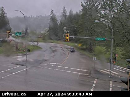 Traffic Cam Hwy-7 (Lougheed Hwy) at Hayward St in Mission, looking south-west along Hayward St. (elevation: 29 metres) Player