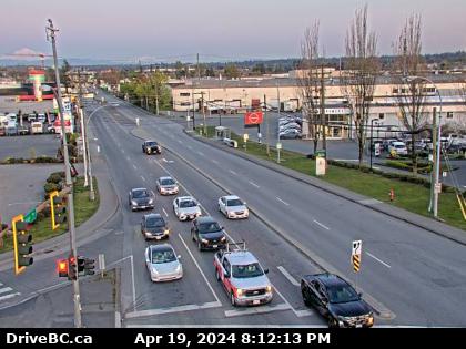 Traffic Cam Hwy-10 at Fraser Hwy-in Langley, looking southeast. (elevation: 16 metres) Player