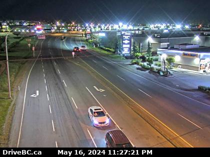 Traffic Cam Hwy-10 at Fraser Hwy-in Langley, looking northwest. (elevation: 16 metres) Player