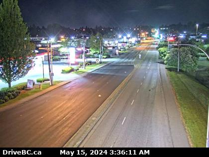 Traffic Cam Hwy-10 at Fraser Hwy-in Langley, looking northwest. (elevation: 16 metres) Player