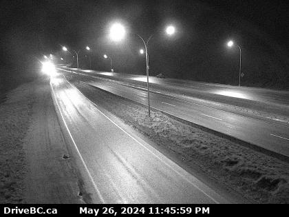 Traffic Cam Hwy-5, southbound at Zopkios Rest Area, near the Coquihalla Summit, looking northeast. (elevation: 1210 metres) Player