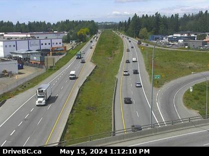 Traffic Cam Hwy-1 at Clearbrook Rd, looking west. (elevation: 67 metres) Player