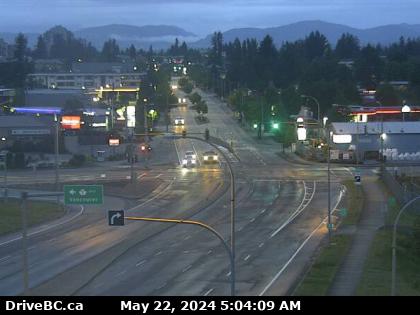 Traffic Cam Hwy-1 at Clearbrook Rd, looking north. (elevation: 67 metres) Player