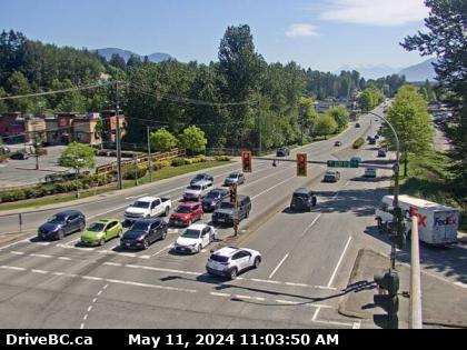 Traffic Cam Hwy-7 at Hwy-11 approaching Mission, looking east. (elevation: 23 metres) Player