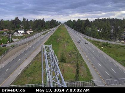 Traffic Cam Hwy-1 at McCallum Road overpass, looking west. (elevation: 59 metres) Player